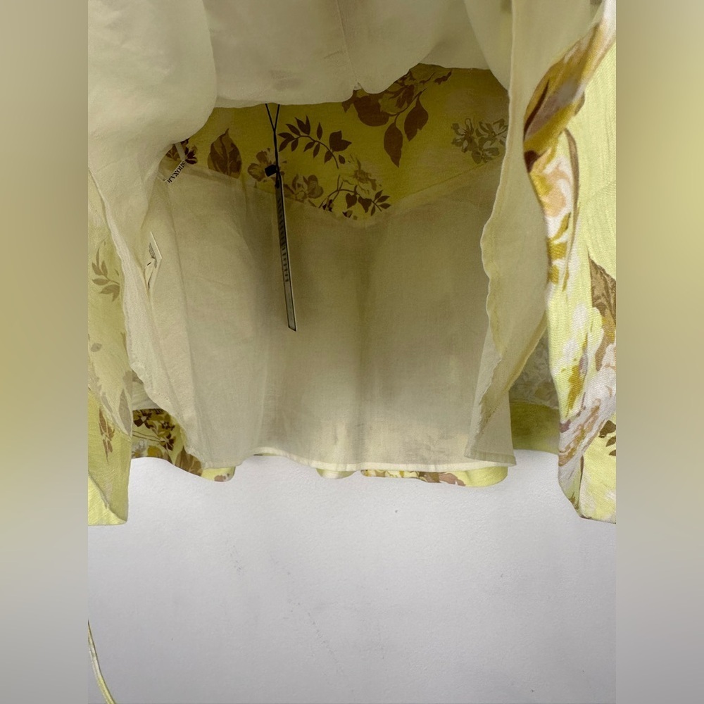 Shona Joy Martina Lace Up‎ Mini Skirt Lemon Lime Women’s Sz 8 NWT - Picture 10 of 12